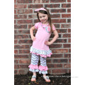 Fully stocked new fashion little-girls-boutique-remake-clothing-sets Cheap girls Clothing Sets ruffle capri pants outifts